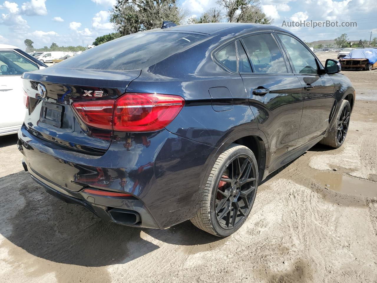 2016 Bmw X6 Xdrive35i Black vin: 5UXKU2C56G0N82419