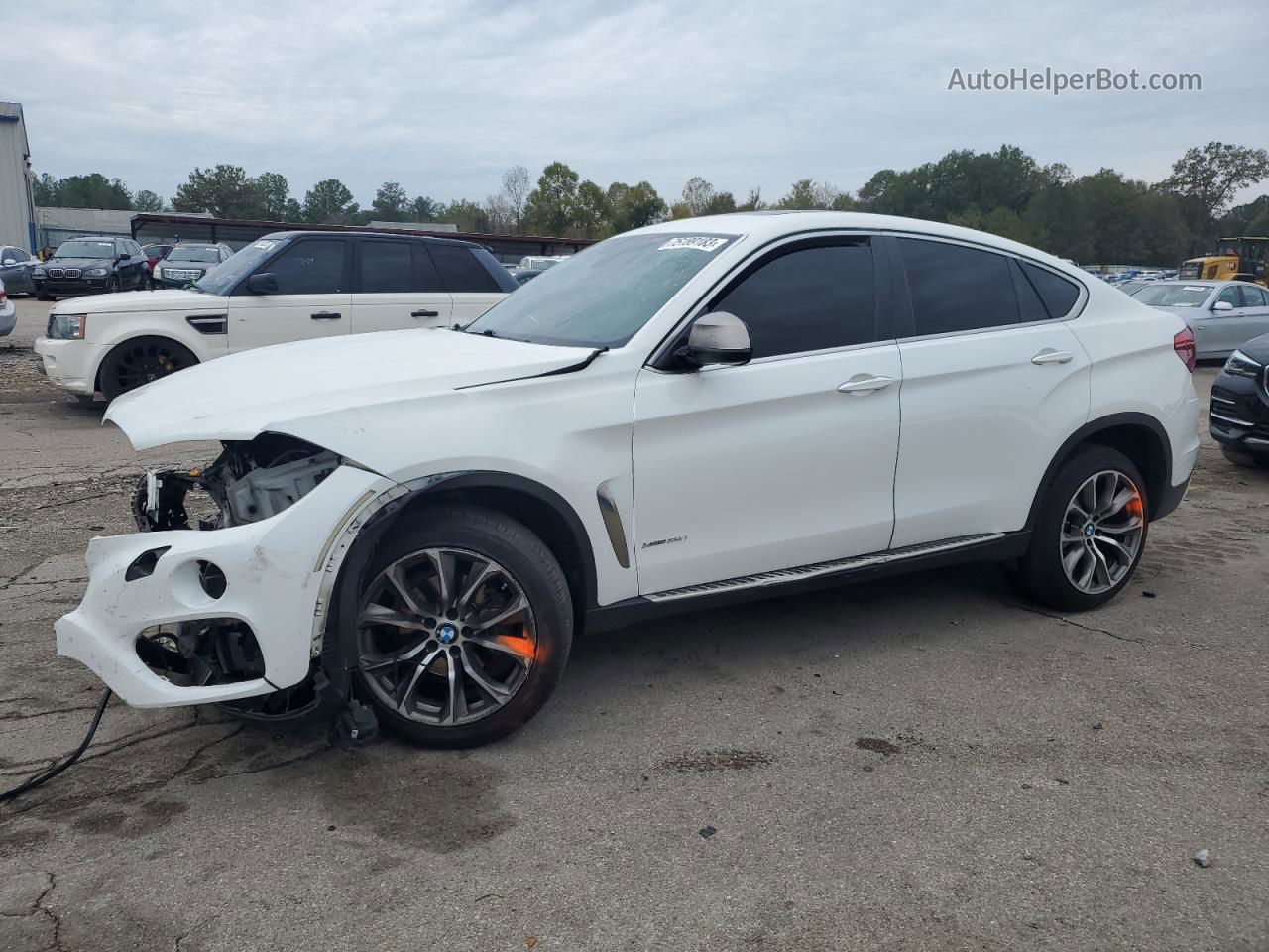 2016 Bmw X6 Xdrive35i White vin: 5UXKU2C56G0N83151