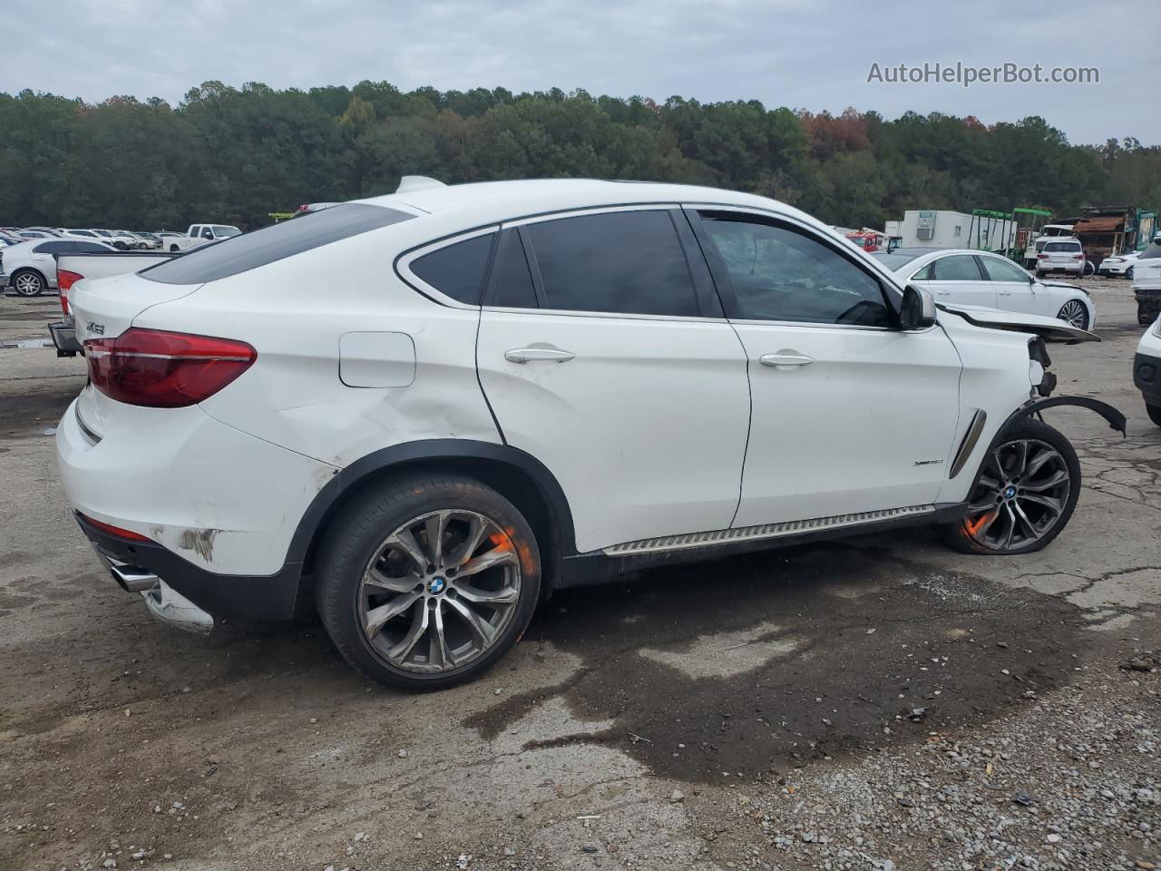 2016 Bmw X6 Xdrive35i White vin: 5UXKU2C56G0N83151