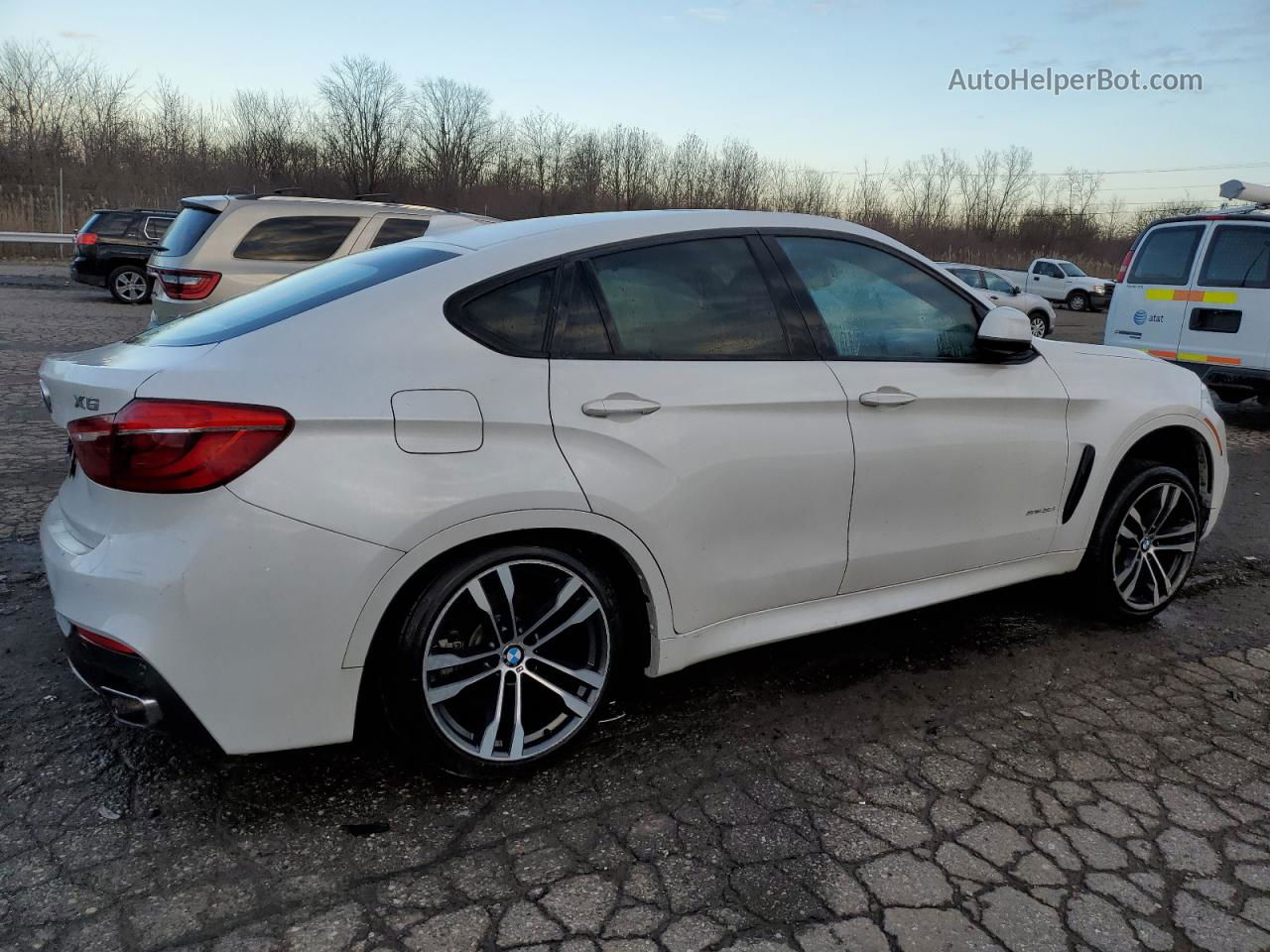 2016 Bmw X6 Xdrive35i White vin: 5UXKU2C56G0N84252