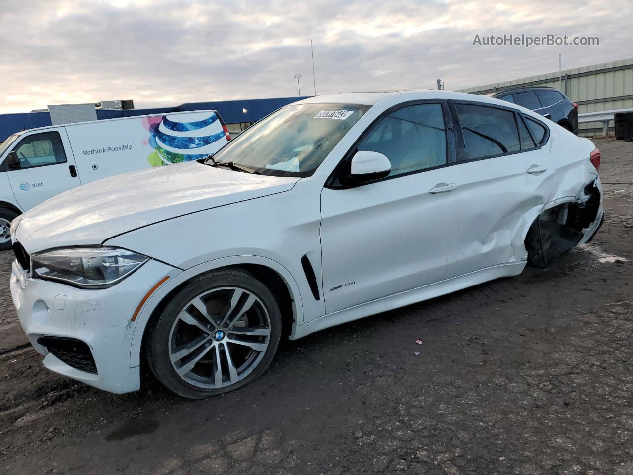 2016 Bmw X6 Xdrive35i White vin: 5UXKU2C56G0N84252