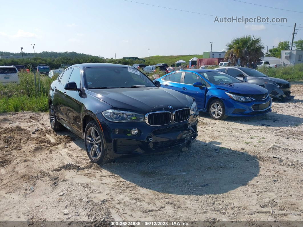 2016 Bmw X6 Xdrive35i Black vin: 5UXKU2C57G0N80985