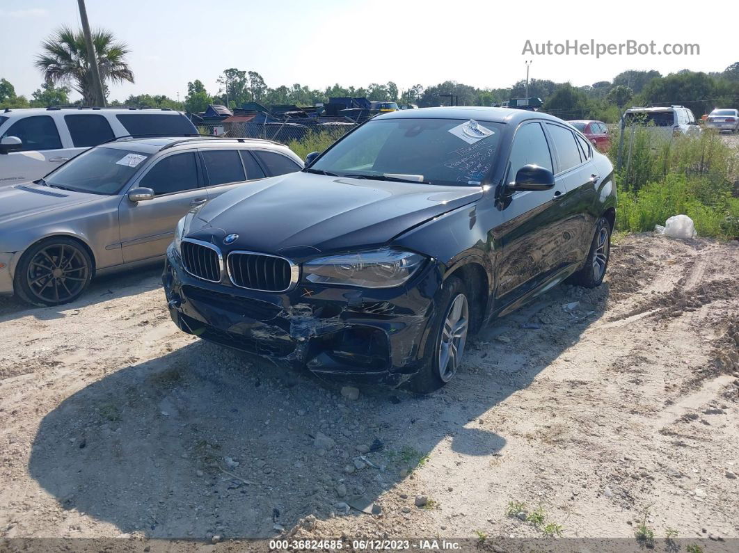 2016 Bmw X6 Xdrive35i Black vin: 5UXKU2C57G0N80985