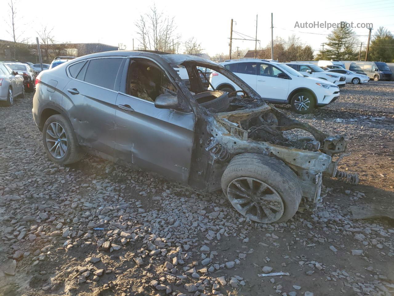 2016 Bmw X6 Xdrive35i Gray vin: 5UXKU2C57G0N81148