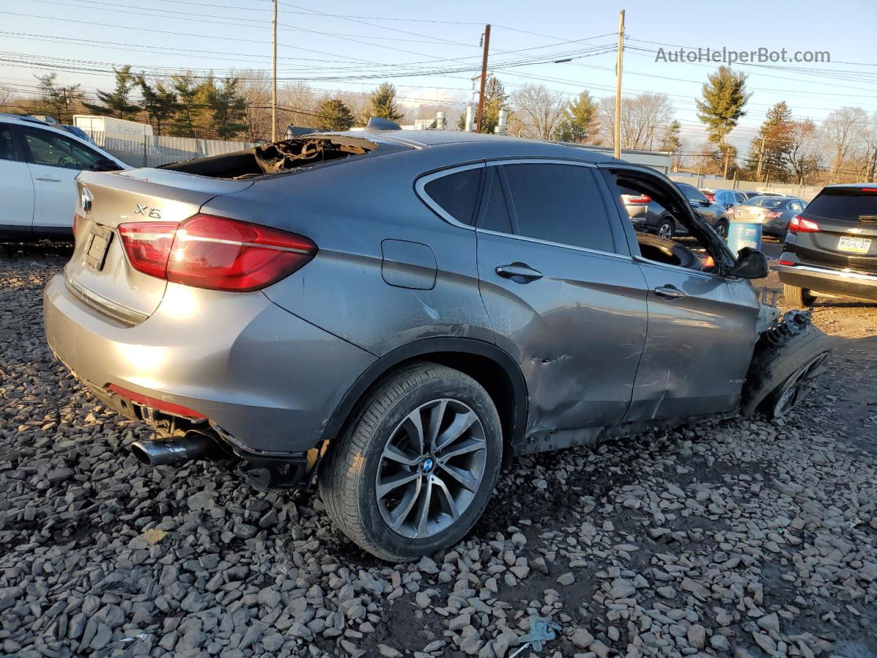 2016 Bmw X6 Xdrive35i Gray vin: 5UXKU2C57G0N81148