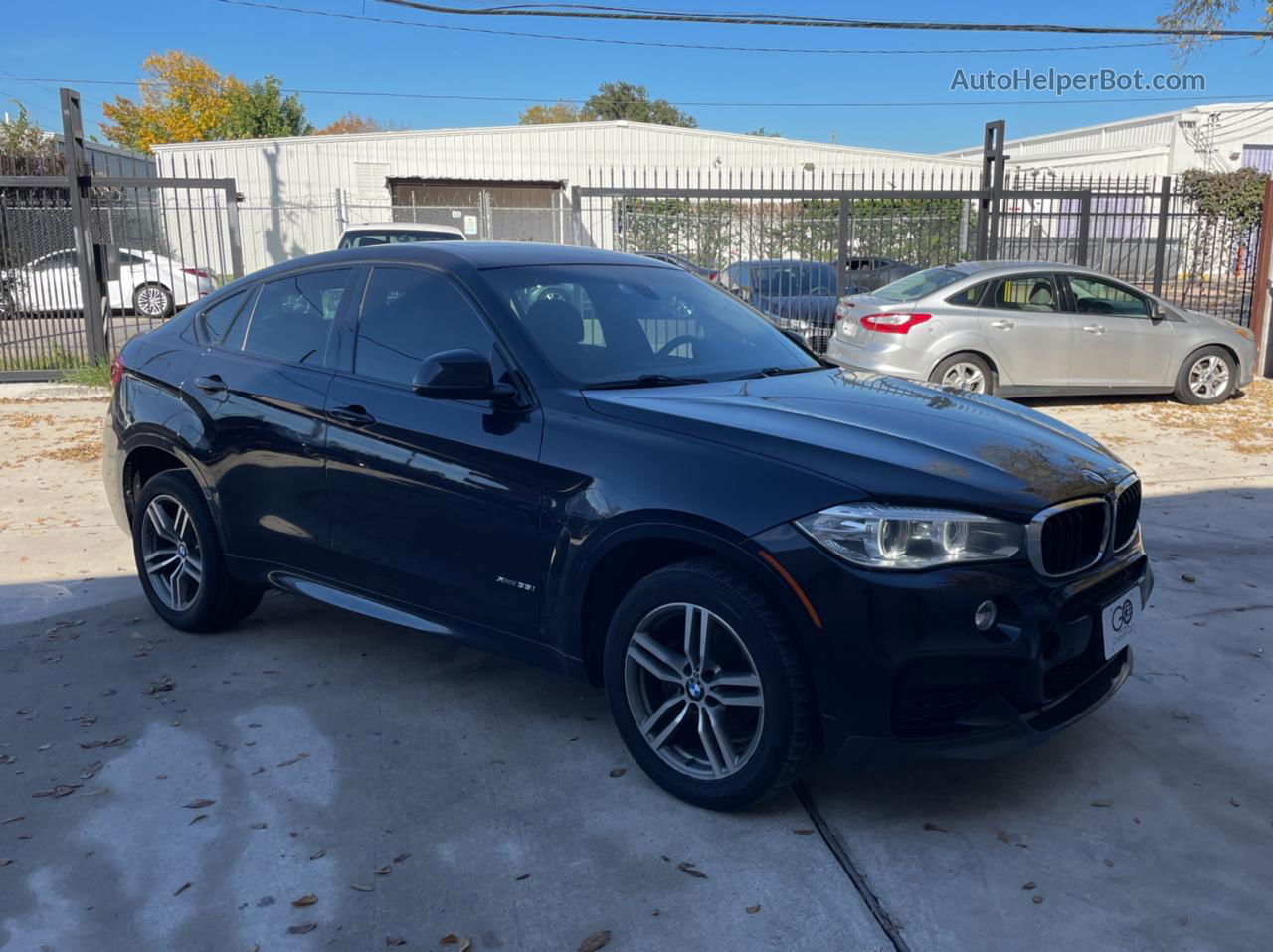 2016 Bmw X6 Xdrive35i Blue vin: 5UXKU2C57G0N82817