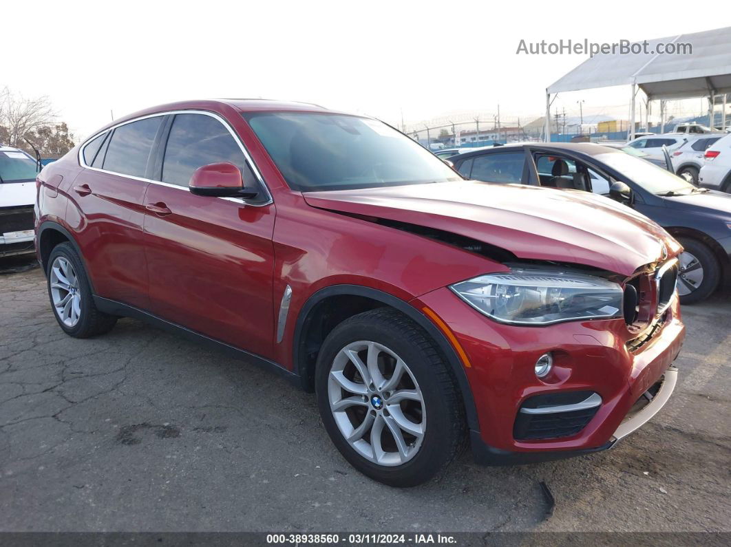 2016 Bmw X6 Xdrive35i Красный vin: 5UXKU2C57G0N83708