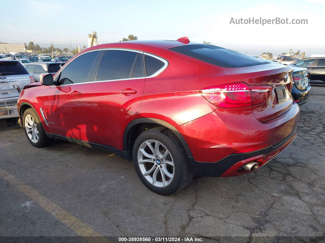 2016 Bmw X6 Xdrive35i Red vin: 5UXKU2C57G0N83708