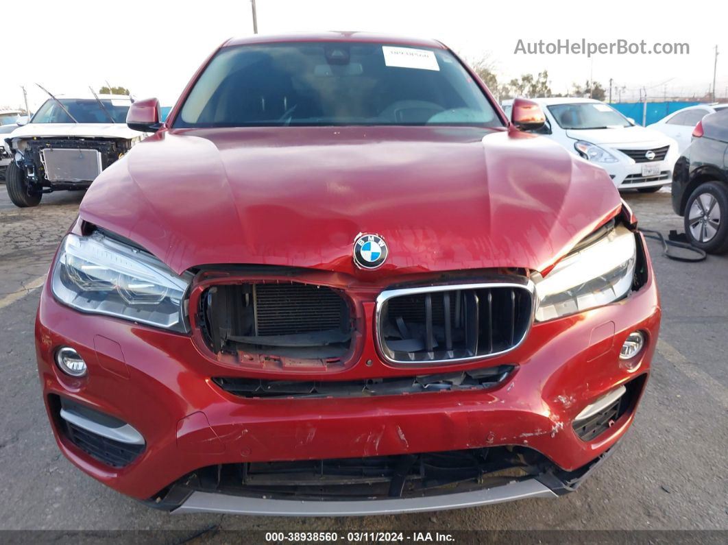 2016 Bmw X6 Xdrive35i Red vin: 5UXKU2C57G0N83708