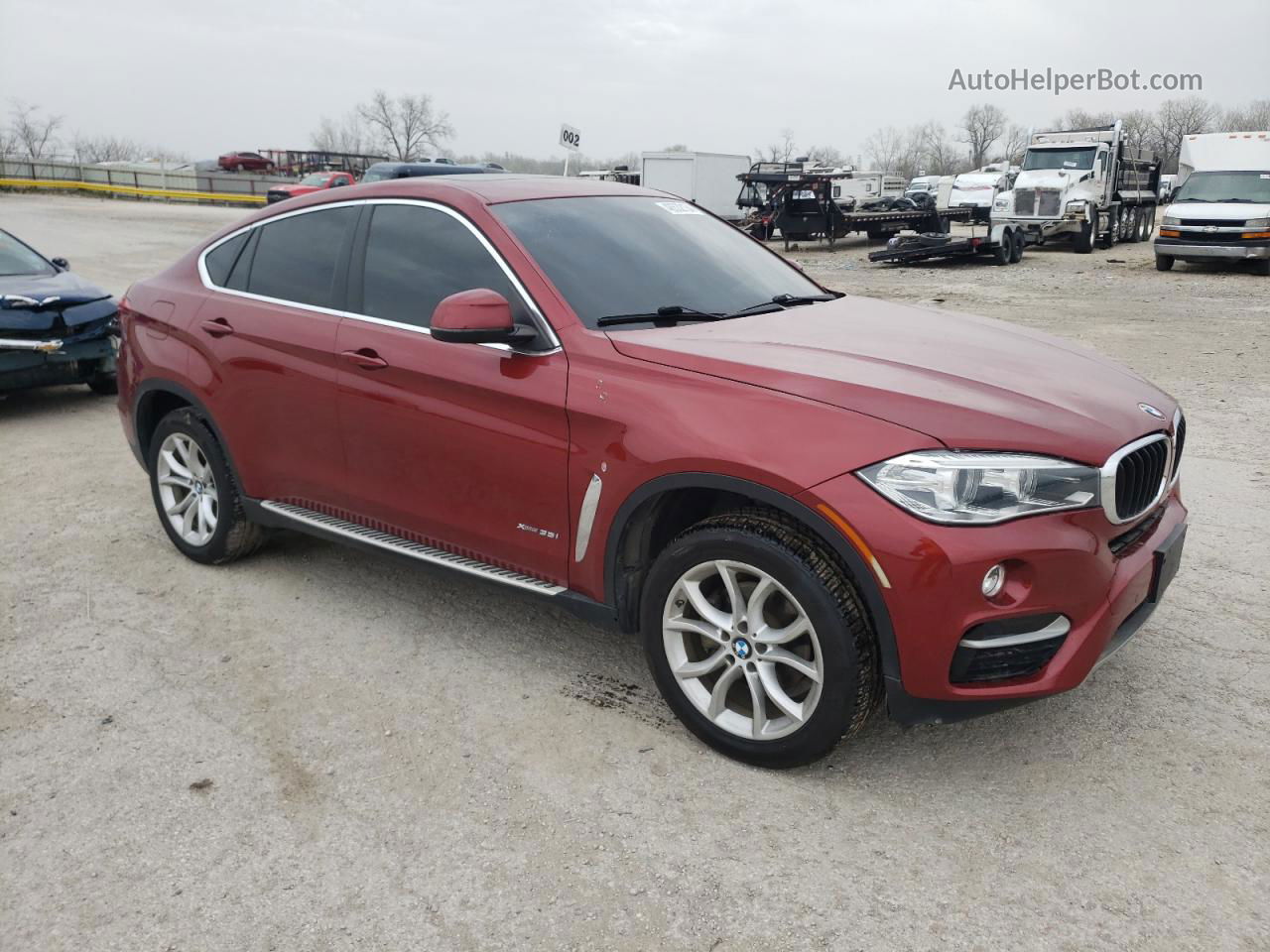 2016 Bmw X6 Xdrive35i Red vin: 5UXKU2C57G0N84051