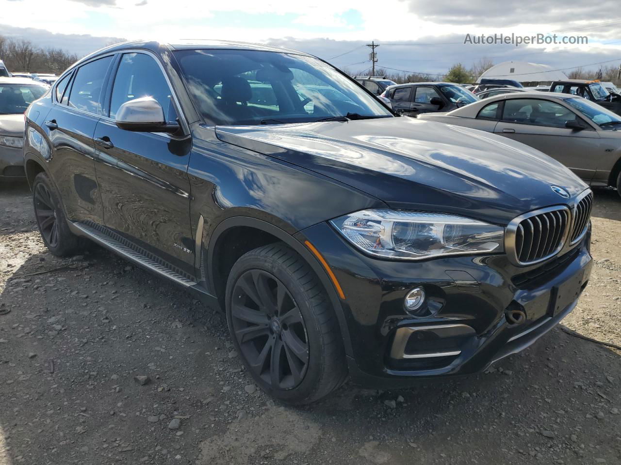 2016 Bmw X6 Xdrive35i Black vin: 5UXKU2C58G0N80042