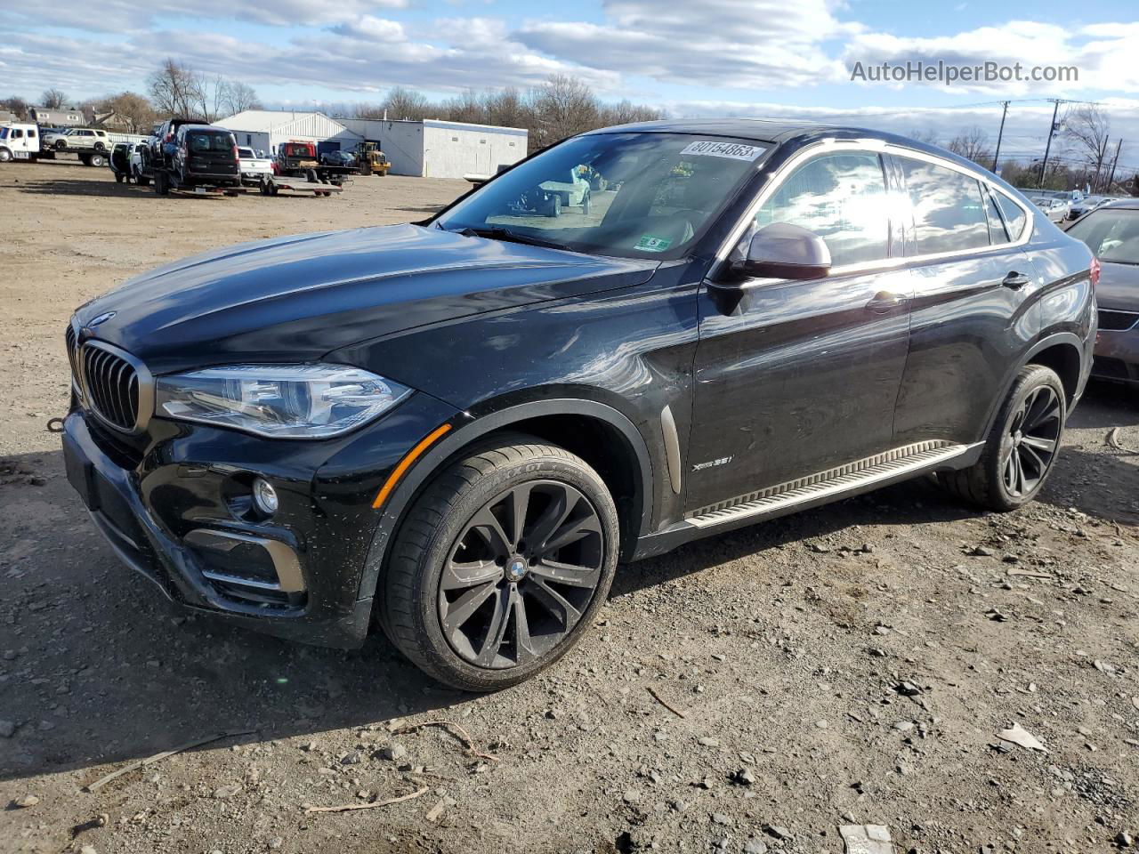 2016 Bmw X6 Xdrive35i Black vin: 5UXKU2C58G0N80042