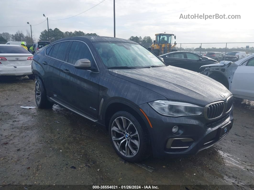 2016 Bmw X6 Xdrive35i Gray vin: 5UXKU2C58G0N83409