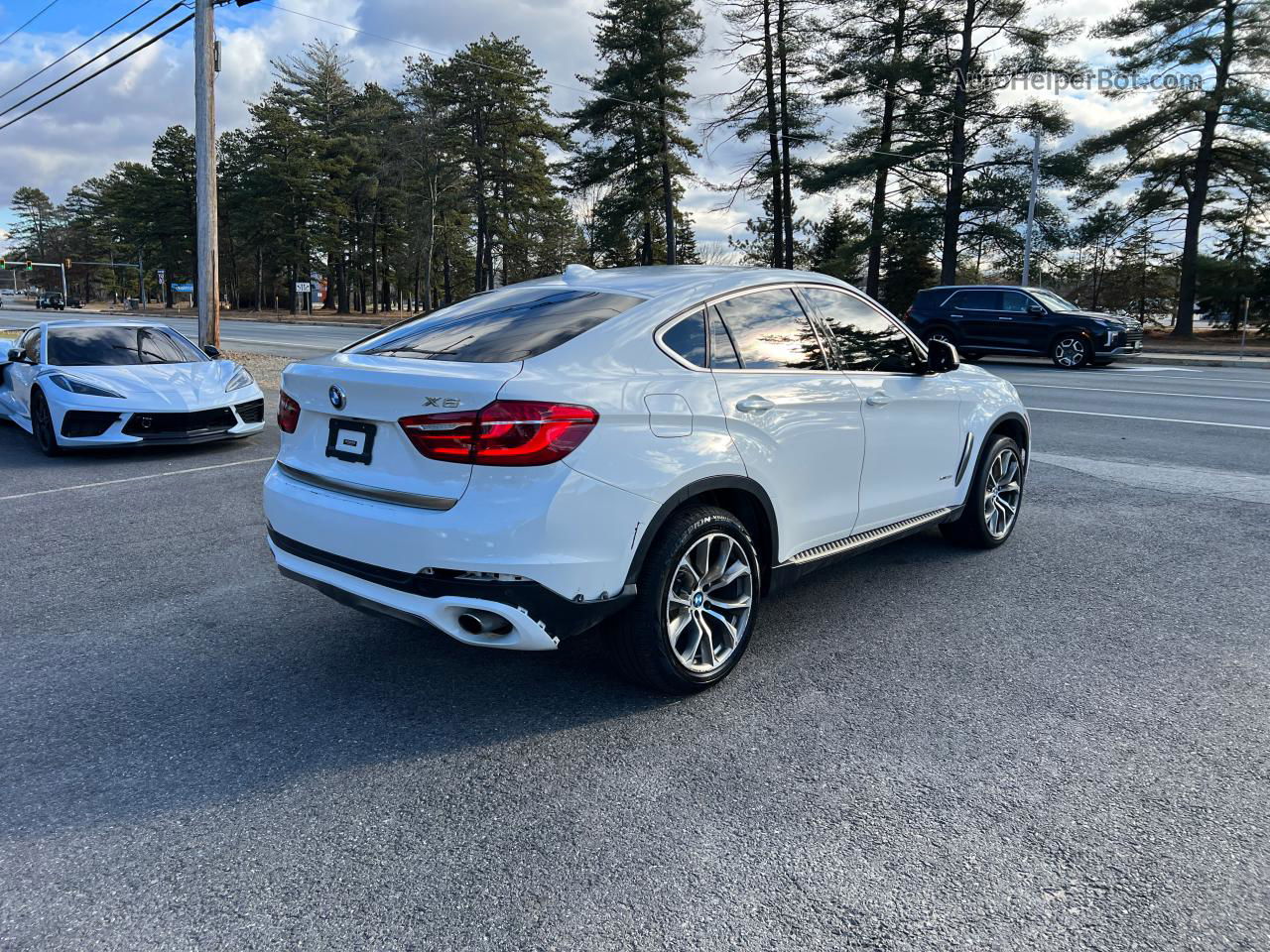 2016 Bmw X6 Xdrive35i White vin: 5UXKU2C58G0N83474