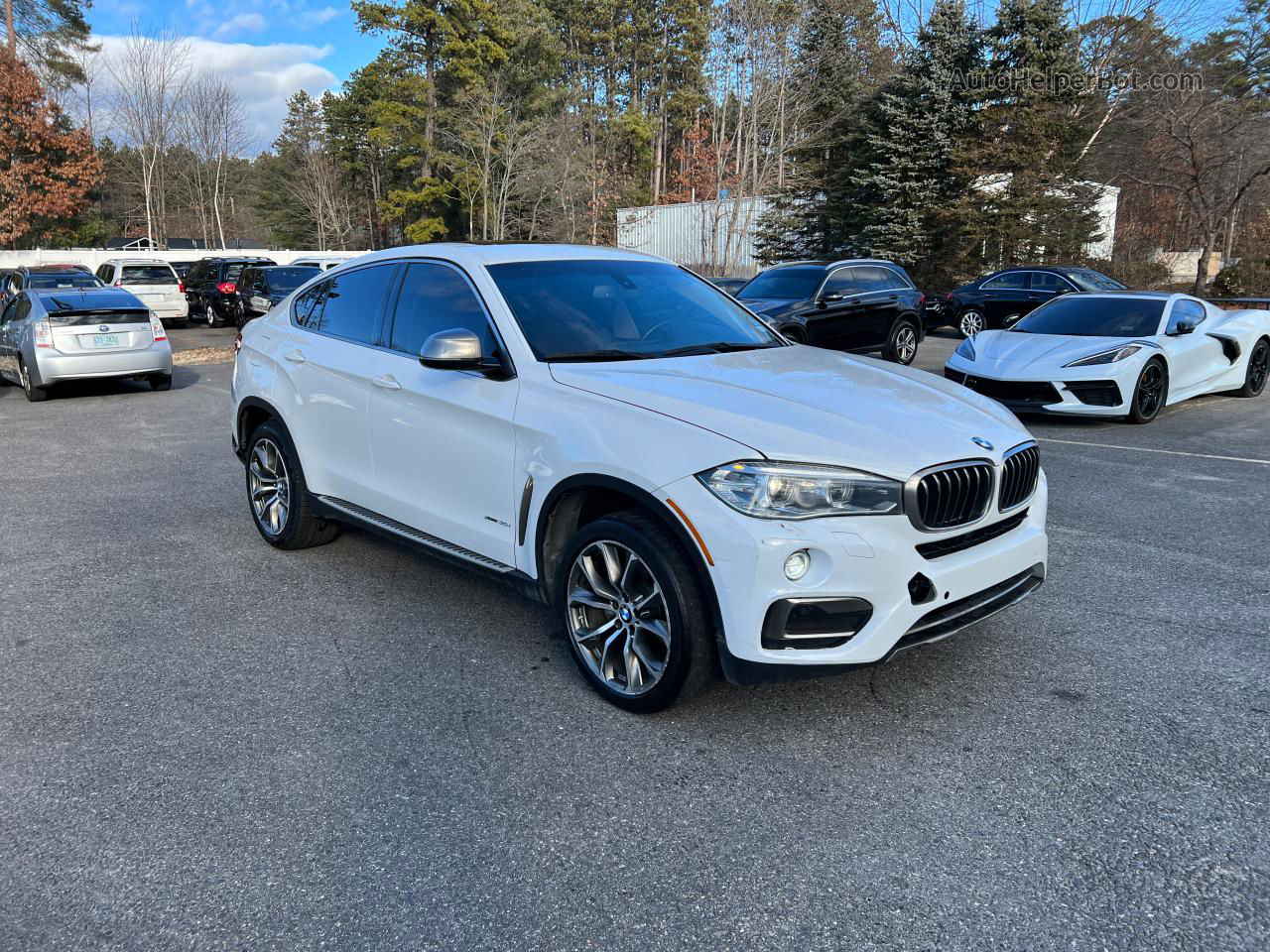 2016 Bmw X6 Xdrive35i White vin: 5UXKU2C58G0N83474