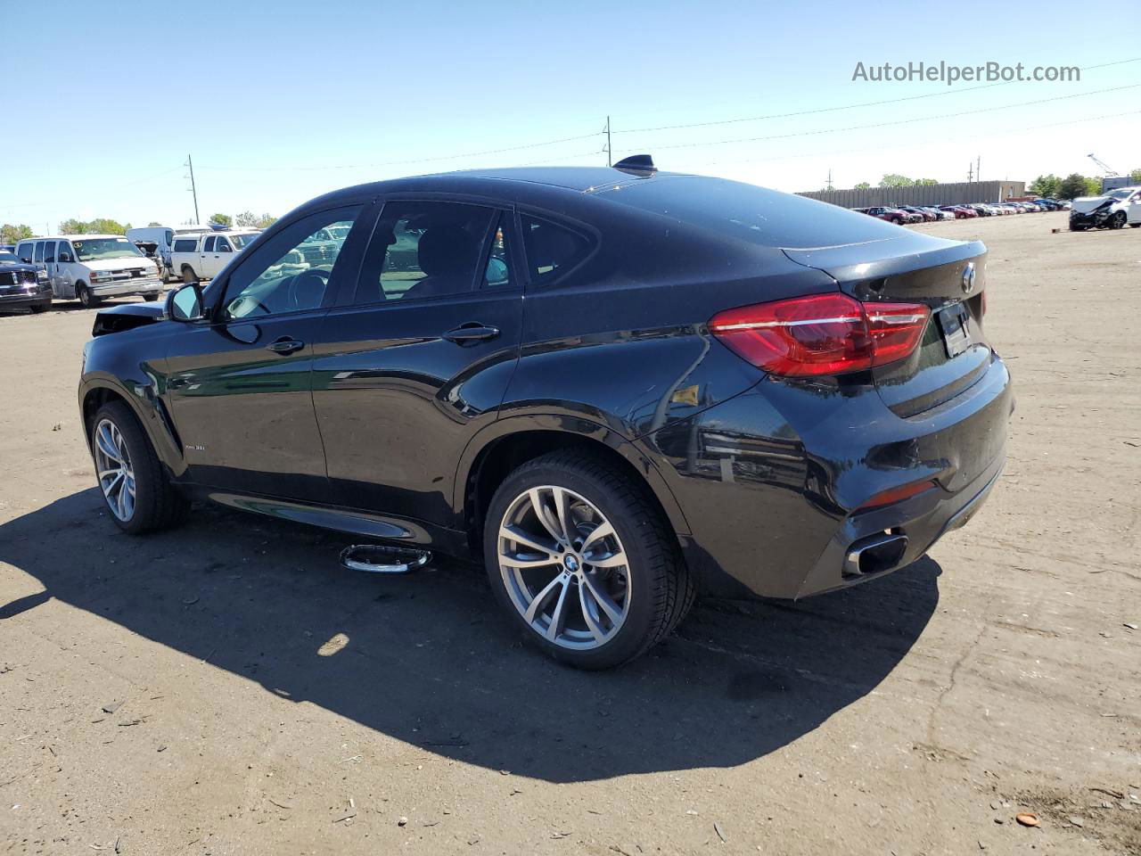 2016 Bmw X6 Xdrive35i Black vin: 5UXKU2C59G0N78221