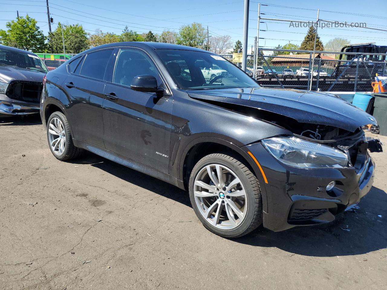 2016 Bmw X6 Xdrive35i Black vin: 5UXKU2C59G0N78221