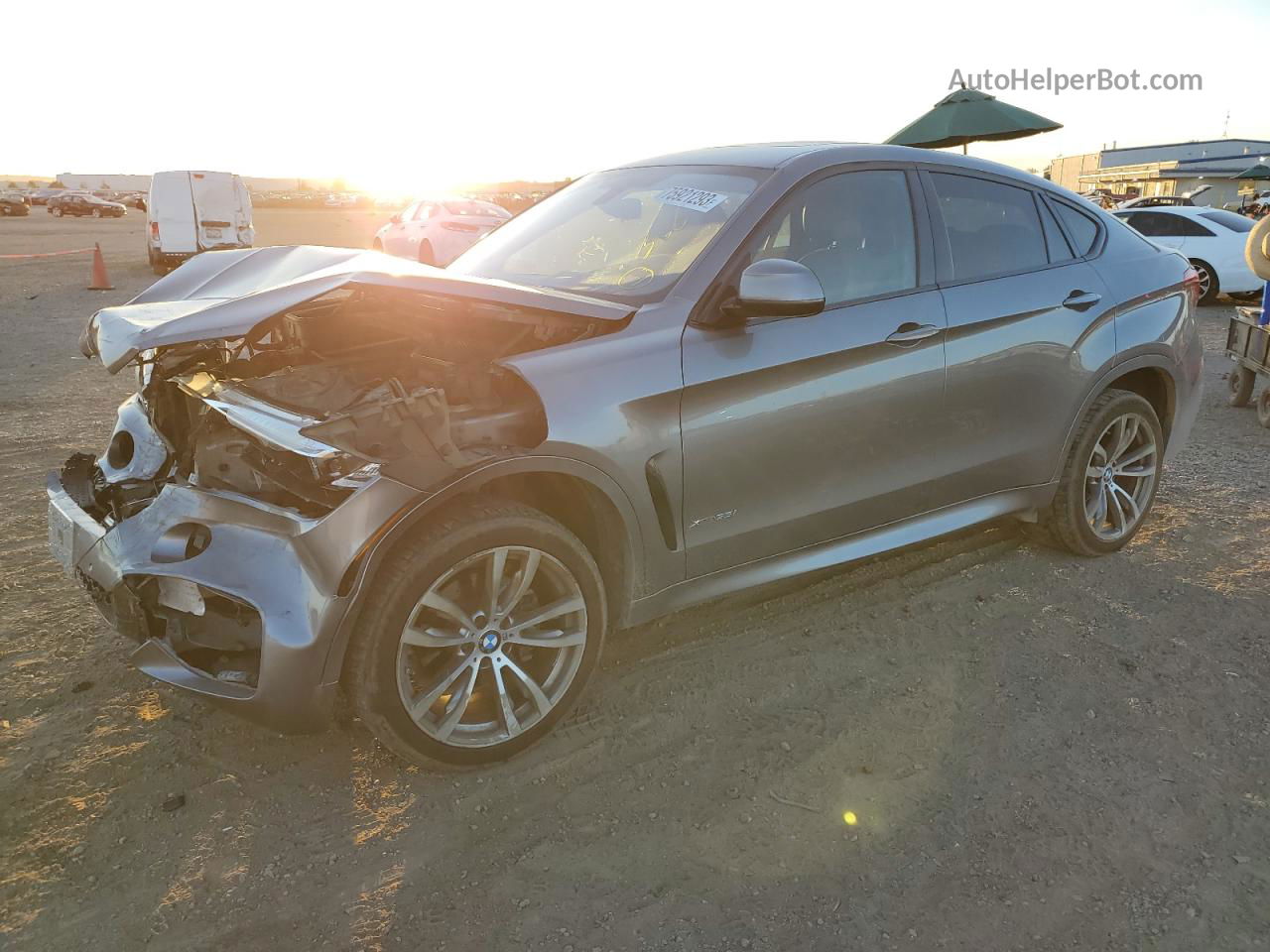 2016 Bmw X6 Xdrive35i Gray vin: 5UXKU2C59G0N78493