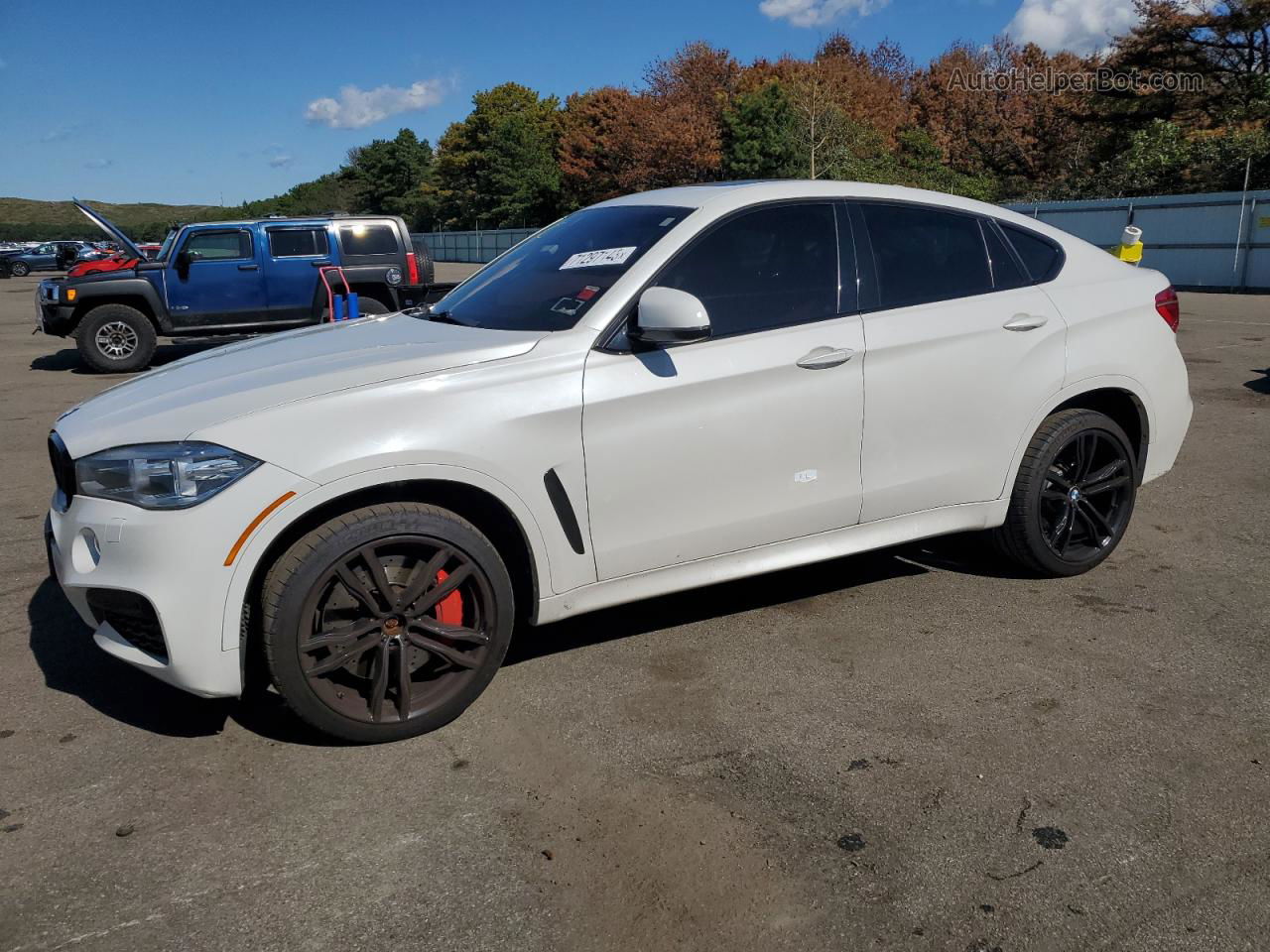 2016 Bmw X6 Xdrive35i White vin: 5UXKU2C59G0N79319