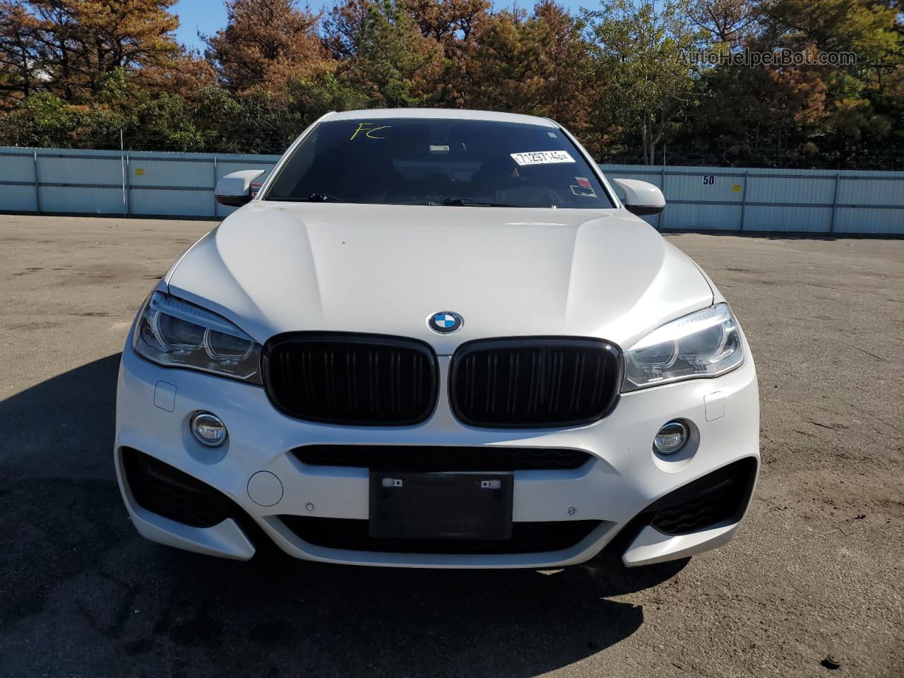 2016 Bmw X6 Xdrive35i White vin: 5UXKU2C59G0N79319