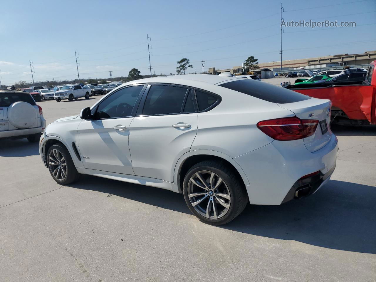 2016 Bmw X6 Xdrive35i White vin: 5UXKU2C59G0N79353