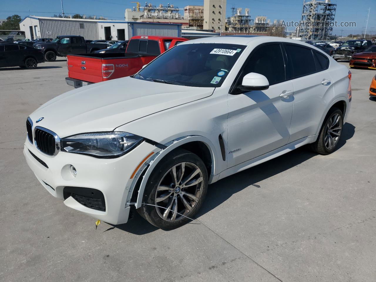 2016 Bmw X6 Xdrive35i White vin: 5UXKU2C59G0N79353