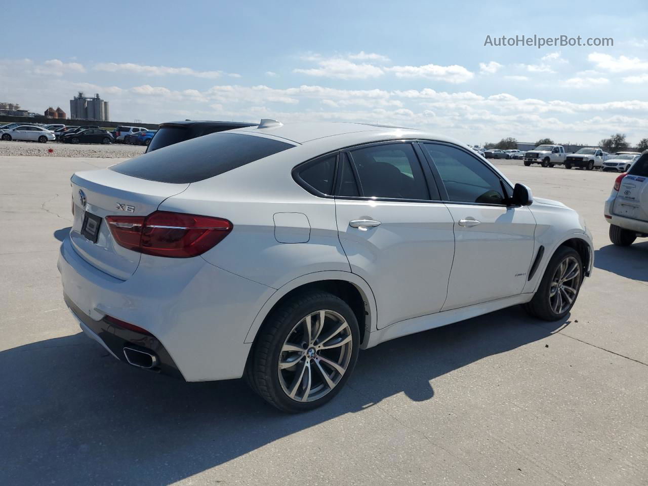 2016 Bmw X6 Xdrive35i White vin: 5UXKU2C59G0N79353