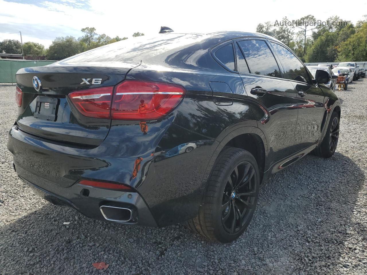 2016 Bmw X6 Xdrive35i Black vin: 5UXKU2C59G0N81281