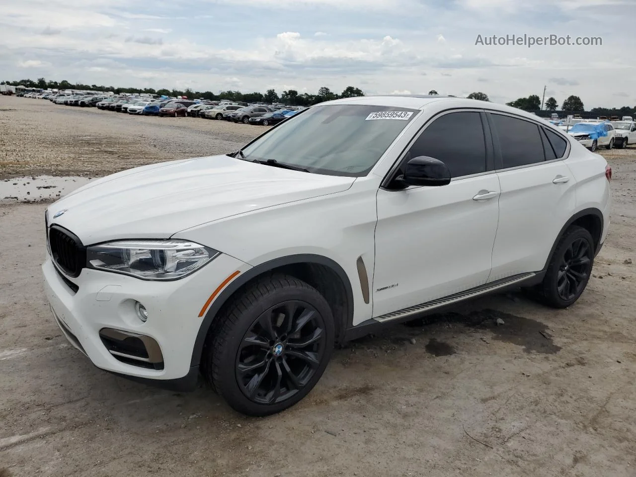 2016 Bmw X6 Xdrive35i White vin: 5UXKU2C59G0N81717