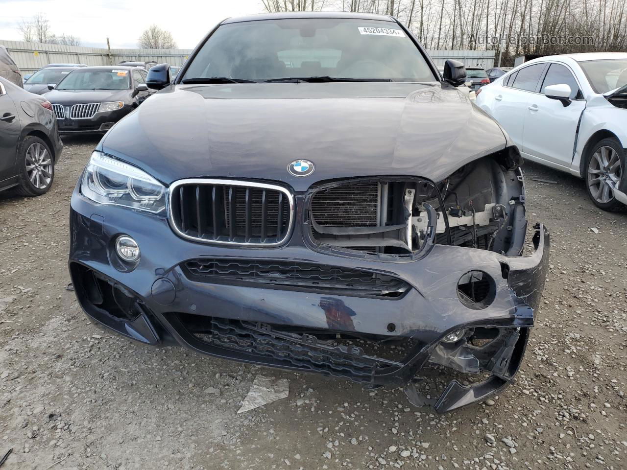 2016 Bmw X6 Xdrive35i Black vin: 5UXKU2C59G0N82754