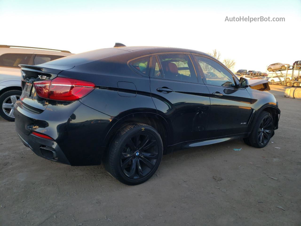 2016 Bmw X6 Xdrive35i Black vin: 5UXKU2C59G0N82866