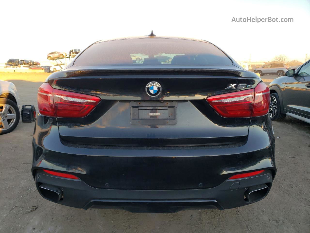 2016 Bmw X6 Xdrive35i Black vin: 5UXKU2C59G0N82866