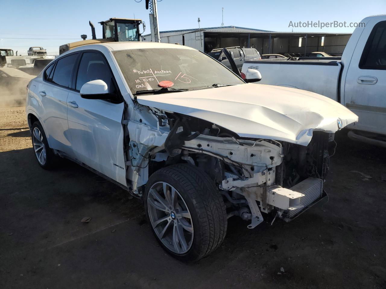 2016 Bmw X6 Xdrive35i White vin: 5UXKU2C59G0N83919