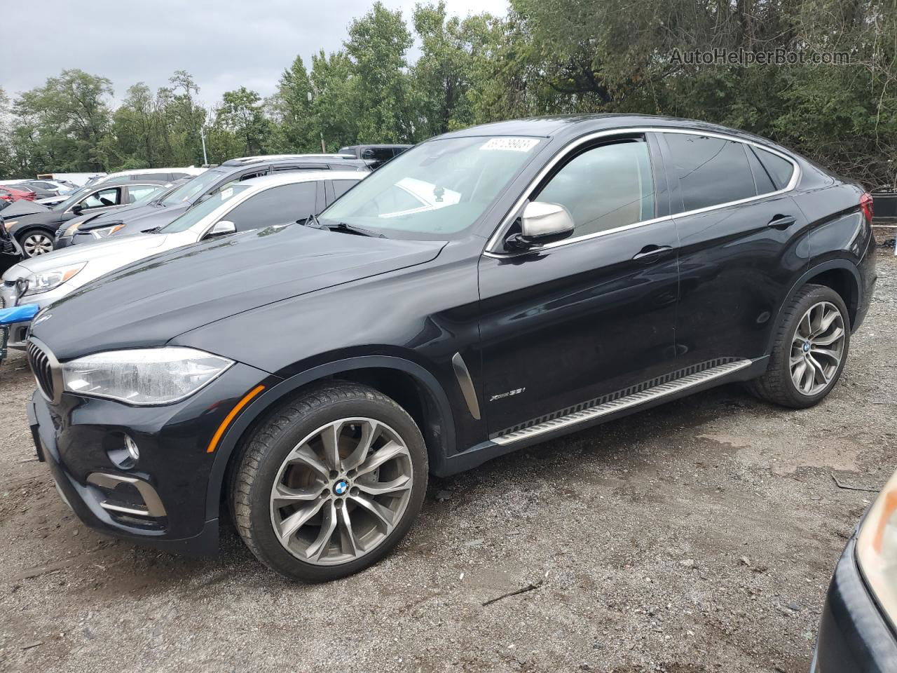 2016 Bmw X6 Xdrive35i Black vin: 5UXKU2C5XG0N79197