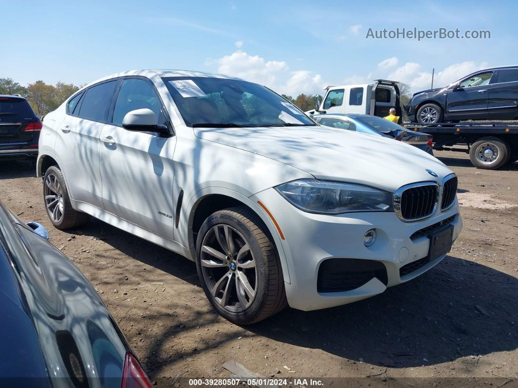 2016 Bmw X6 Xdrive35i White vin: 5UXKU2C5XG0N81032