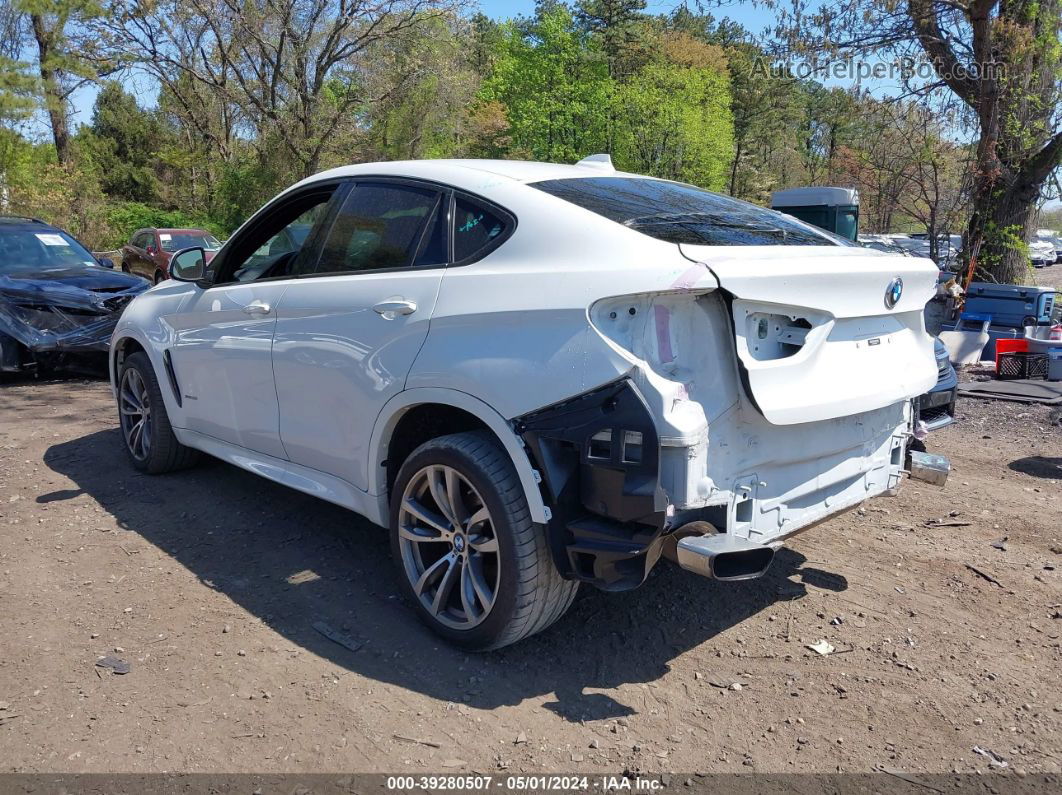 2016 Bmw X6 Xdrive35i White vin: 5UXKU2C5XG0N81032