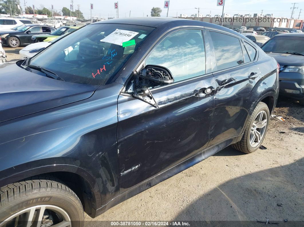 2016 Bmw X6 Xdrive35i Dark Blue vin: 5UXKU2C5XG0N82990