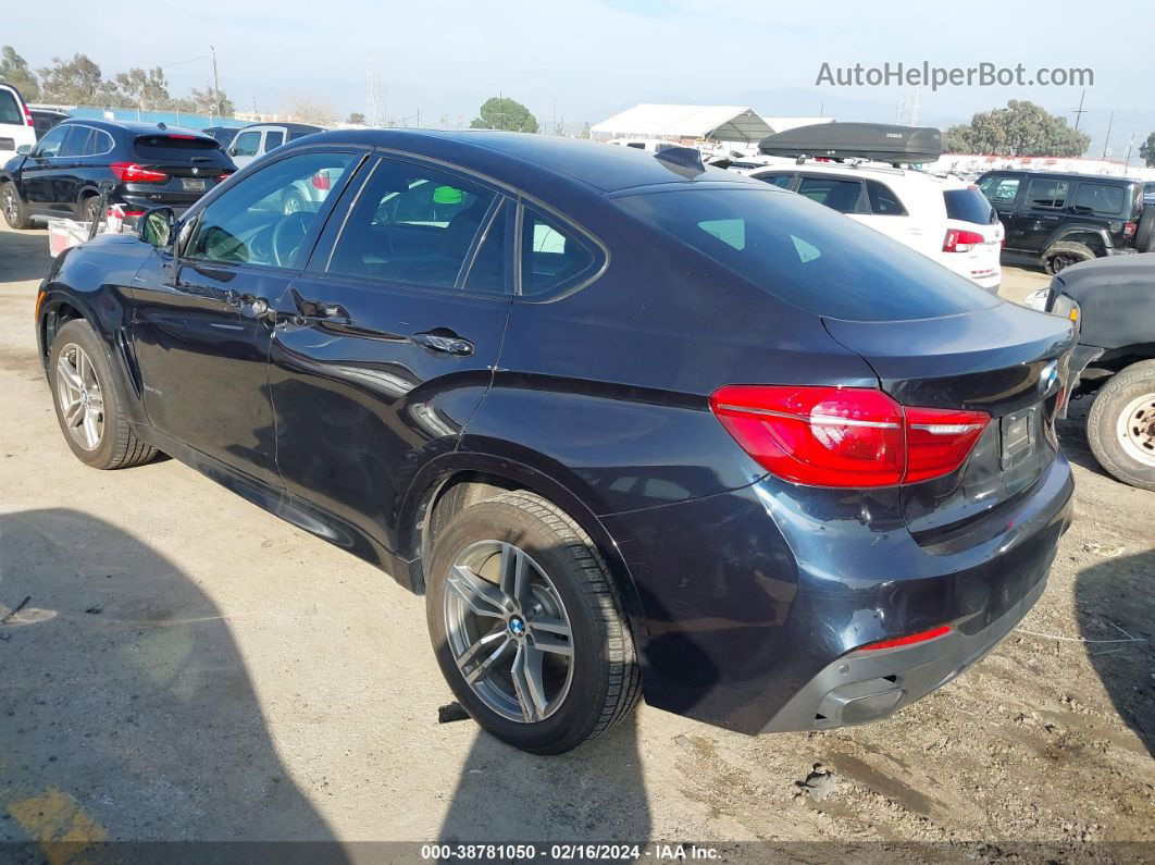 2016 Bmw X6 Xdrive35i Dark Blue vin: 5UXKU2C5XG0N82990