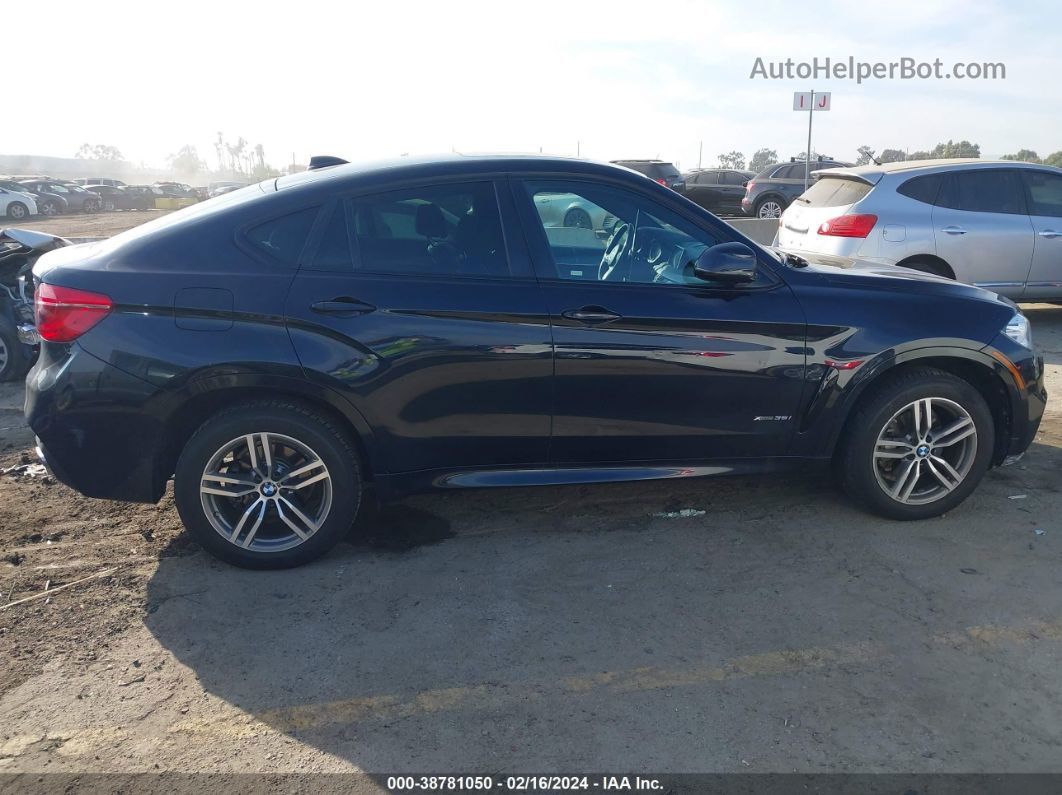 2016 Bmw X6 Xdrive35i Dark Blue vin: 5UXKU2C5XG0N82990