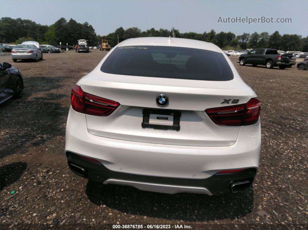 2016 Bmw X6 Xdrive35i White vin: 5UXKU2C5XG0N83007