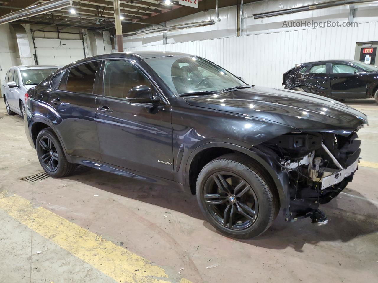 2016 Bmw X6 Xdrive35i Black vin: 5UXKU2C5XG0N83086