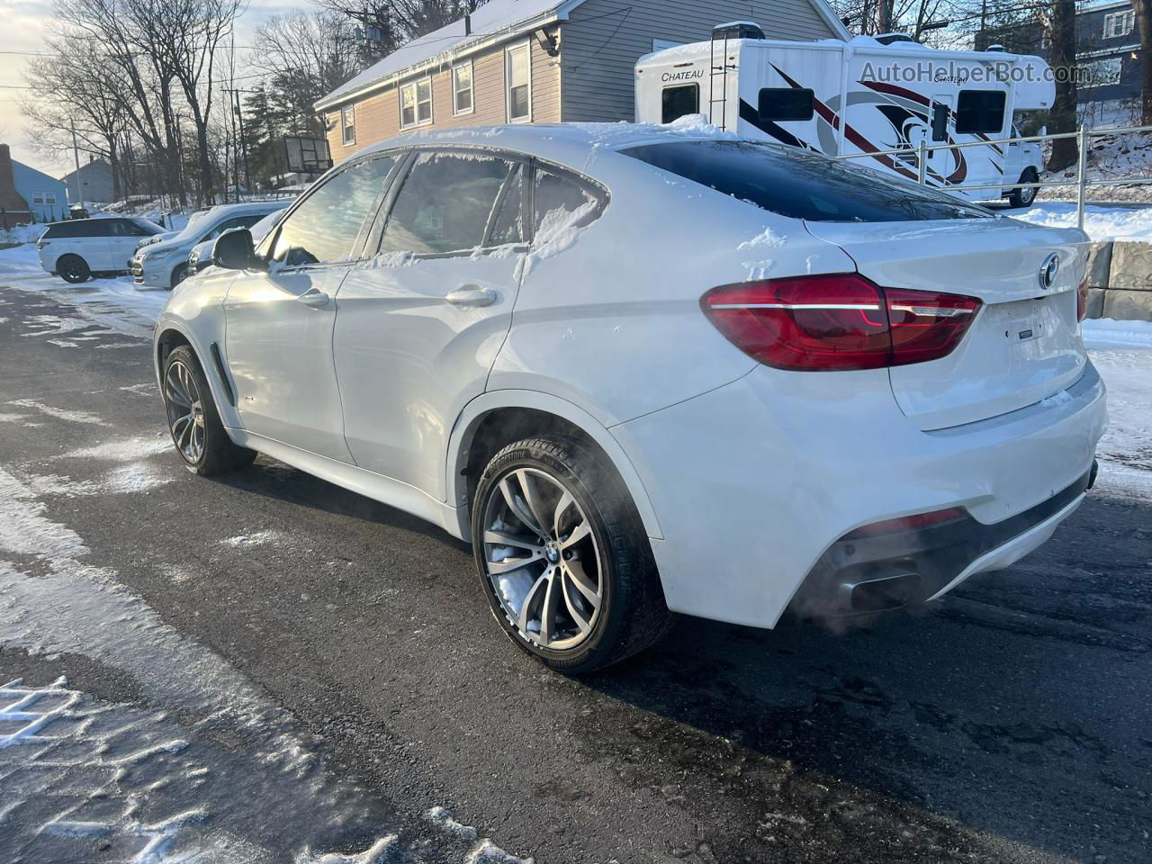 2016 Bmw X6 Xdrive35i White vin: 5UXKU2C5XG0N83590