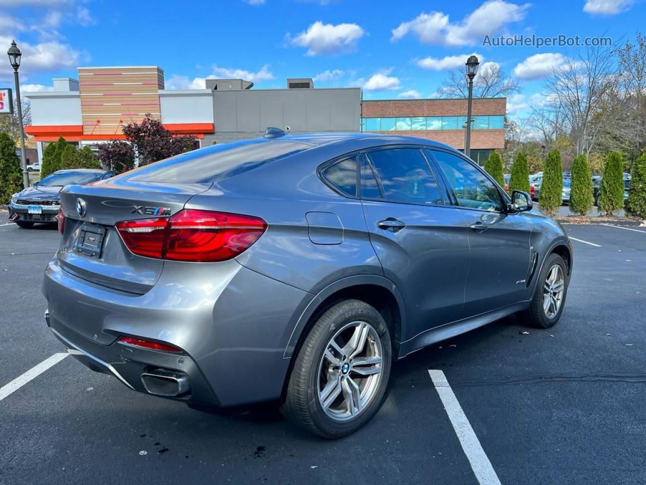 2016 Bmw X6 Xdrive50i Silver vin: 5UXKU6C50G0R33591