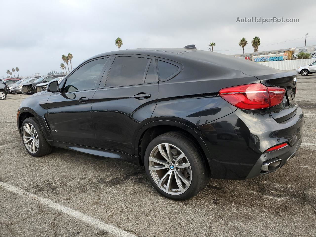 2016 Bmw X6 Xdrive50i Black vin: 5UXKU6C50G0R34210