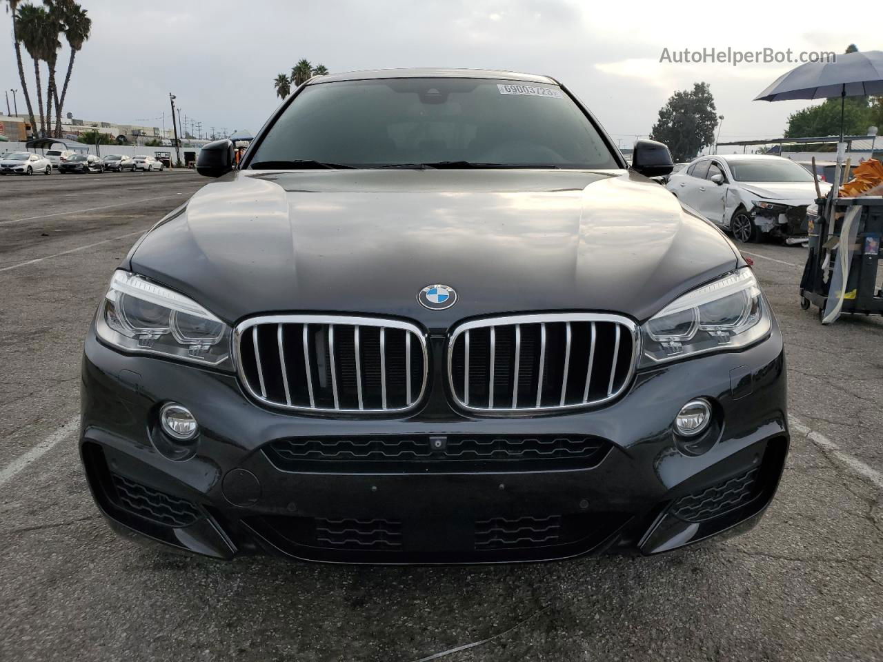 2016 Bmw X6 Xdrive50i Черный vin: 5UXKU6C50G0R34210