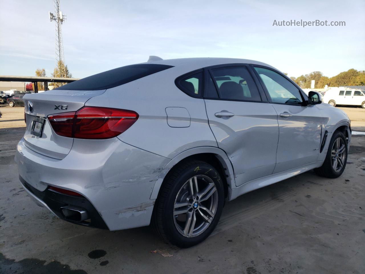 2016 Bmw X6 Xdrive50i White vin: 5UXKU6C51G0R33762