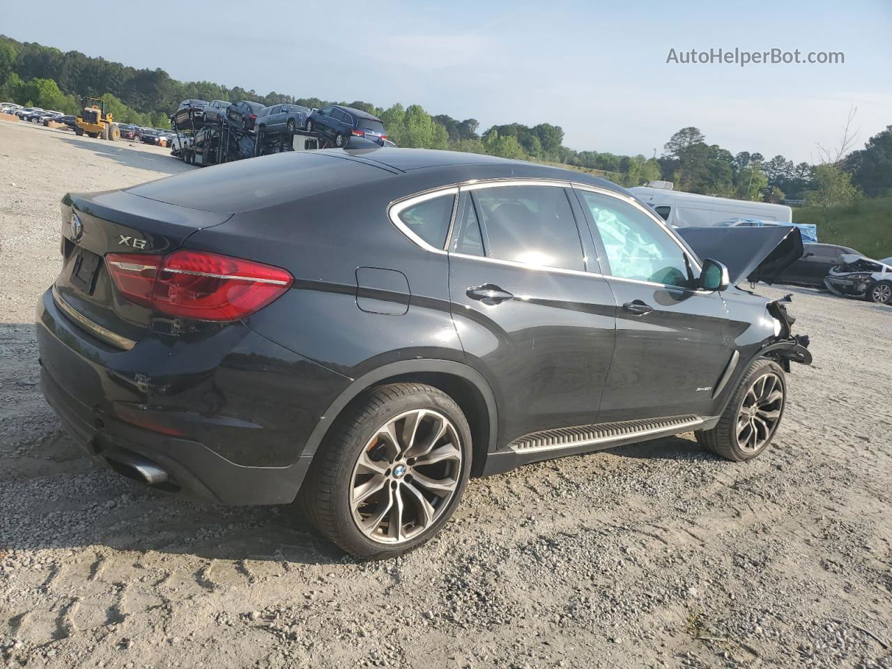 2016 Bmw X6 Xdrive50i Black vin: 5UXKU6C51G0R34278