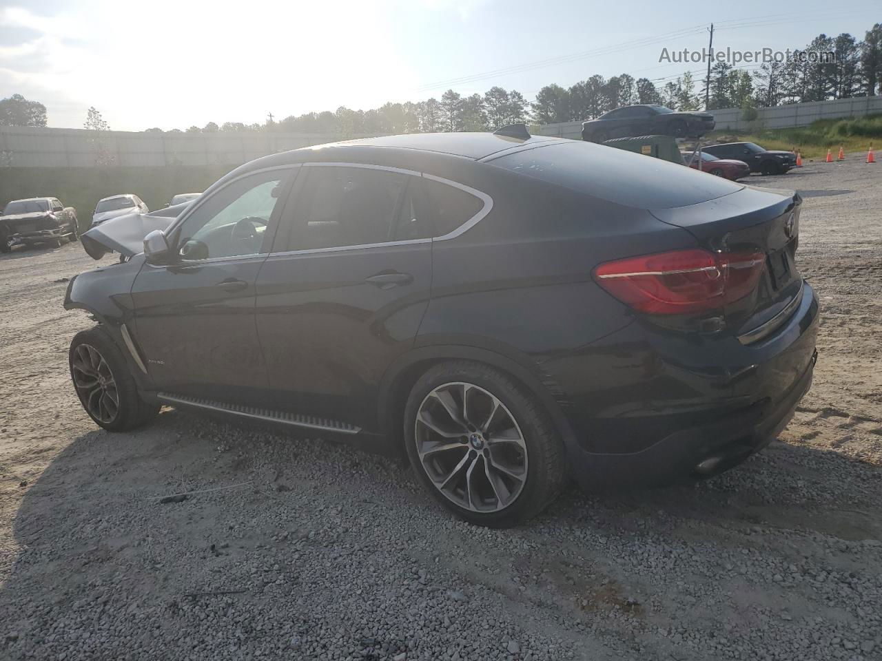 2016 Bmw X6 Xdrive50i Black vin: 5UXKU6C51G0R34278