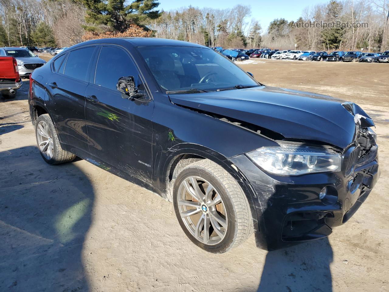 2016 Bmw X6 Xdrive50i Black vin: 5UXKU6C53G0R34489