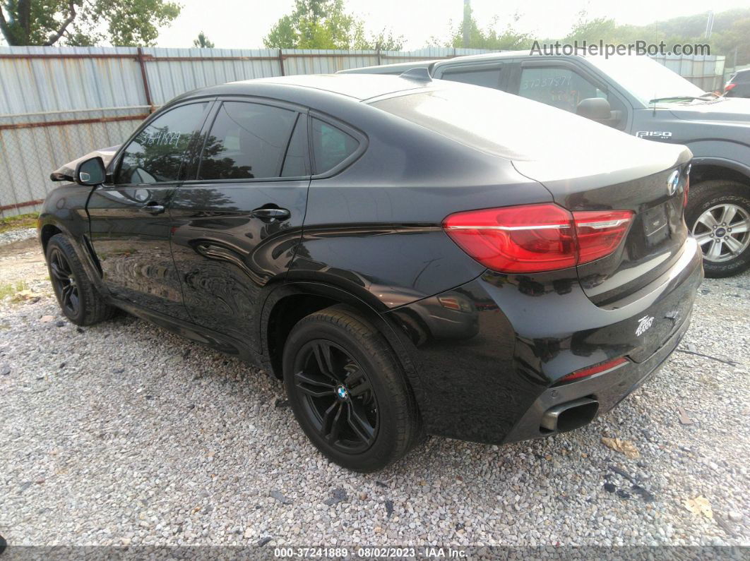 2016 Bmw X6 Xdrive50i Black vin: 5UXKU6C58G0R33595